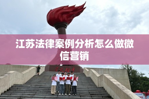 江苏法律案例分析怎么做微信营销