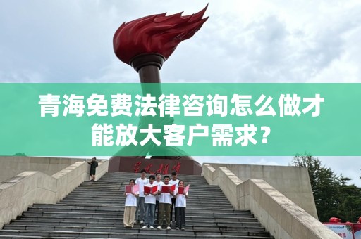 青海免费法律咨询怎么做才能放大客户需求？