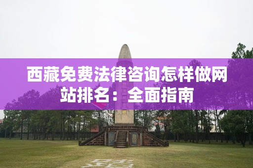 西藏免费法律咨询怎样做网站排名：全面指南