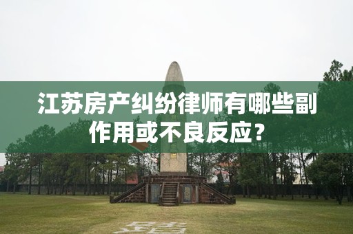 江苏房产纠纷律师有哪些副作用或不良反应？
