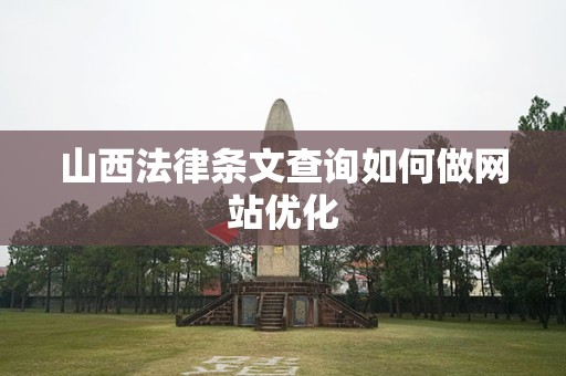 山西法律条文查询如何做网站优化