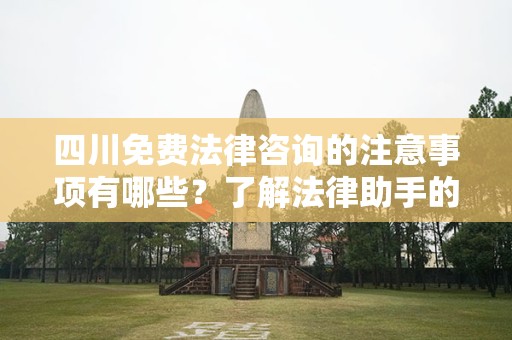 四川免费法律咨询的注意事项有哪些？了解法律助手的价值与使用技巧