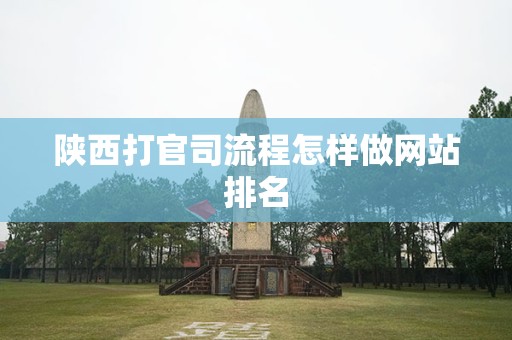陕西打官司流程怎样做网站排名