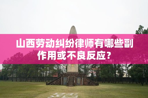 山西劳动纠纷律师有哪些副作用或不良反应？