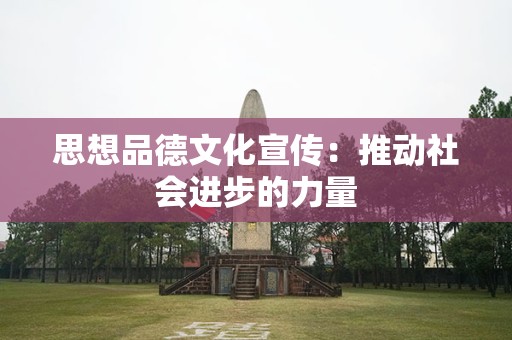 思想品德文化宣传：推动社会进步的力量