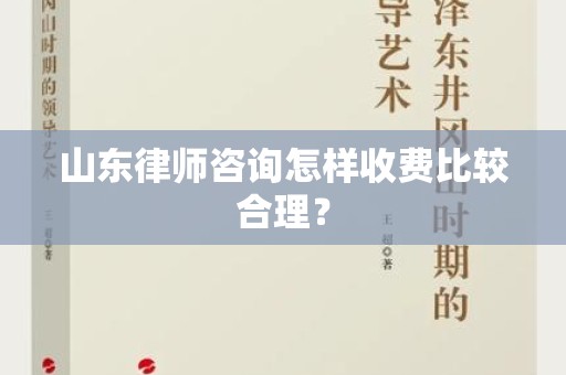 山东律师咨询怎样收费比较合理？