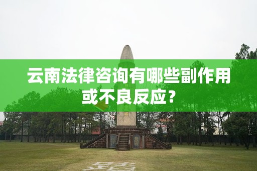 云南法律咨询有哪些副作用或不良反应？