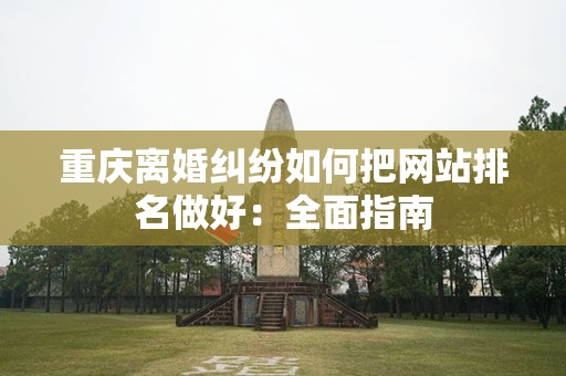 重庆离婚纠纷如何把网站排名做好：全面指南