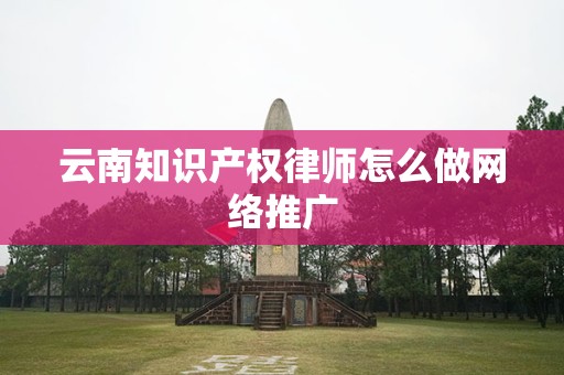云南知识产权律师怎么做网络推广