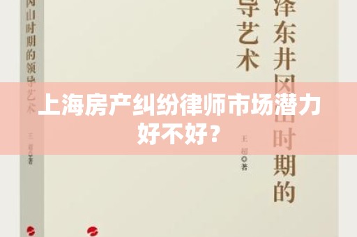 上海房产纠纷律师市场潜力好不好？