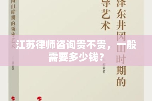 江苏律师咨询贵不贵，一般需要多少钱？