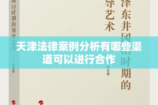 天津法律案例分析有哪些渠道可以进行合作