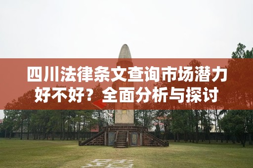 四川法律条文查询市场潜力好不好？全面分析与探讨