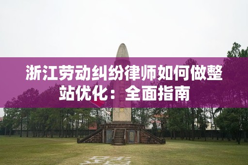 浙江劳动纠纷律师如何做整站优化：全面指南