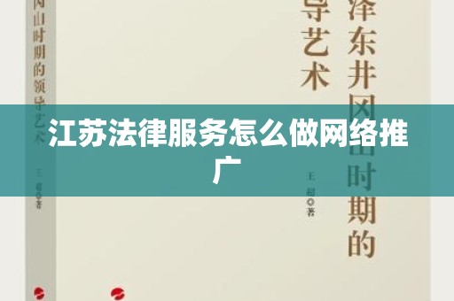 江苏法律服务怎么做网络推广