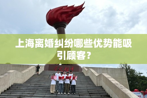 上海离婚纠纷哪些优势能吸引顾客？
