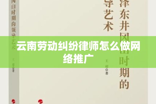 云南劳动纠纷律师怎么做网络推广