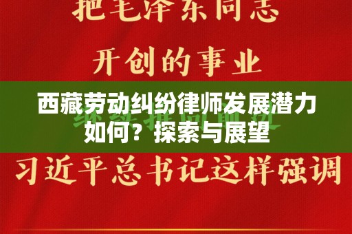 西藏劳动纠纷律师发展潜力如何？探索与展望