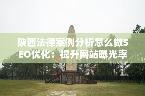 陕西法律案例分析怎么做SEO优化：提升网站曝光率的策略