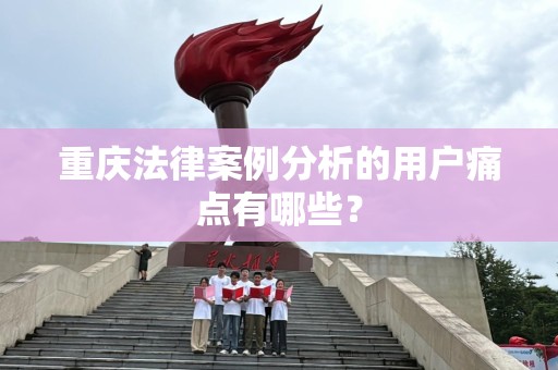 重庆法律案例分析的用户痛点有哪些？