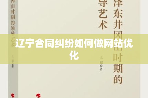 辽宁合同纠纷如何做网站优化