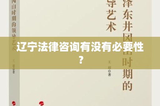 辽宁法律咨询有没有必要性？