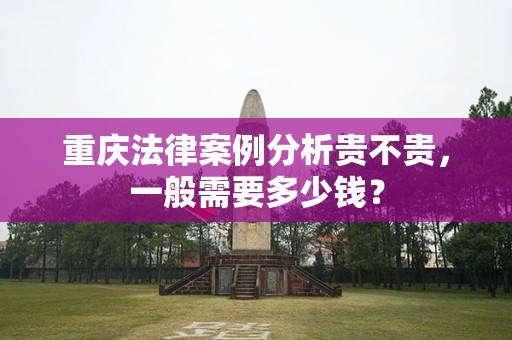 重庆法律案例分析贵不贵，一般需要多少钱？