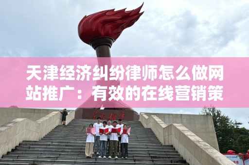 天津经济纠纷律师怎么做网站推广：有效的在线营销策略
