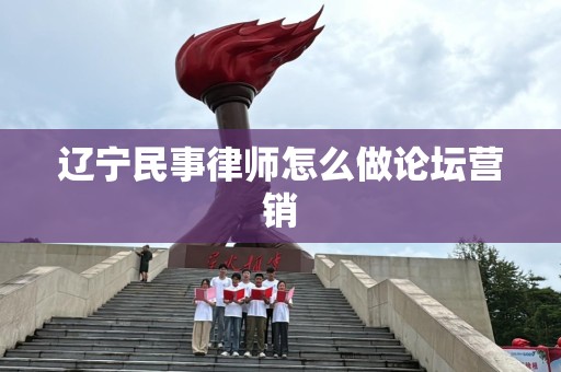 辽宁民事律师怎么做论坛营销
