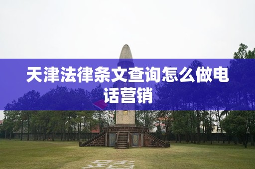 天津法律条文查询怎么做电话营销
