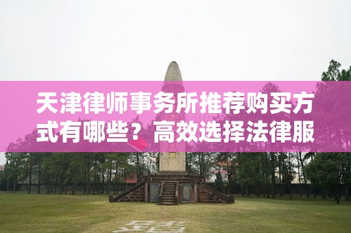 天津律师事务所推荐购买方式有哪些？高效选择法律服务的指南