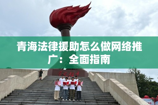 青海法律援助怎么做网络推广：全面指南