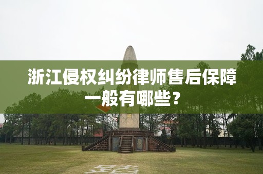 浙江侵权纠纷律师售后保障一般有哪些？