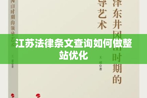 江苏法律条文查询如何做整站优化